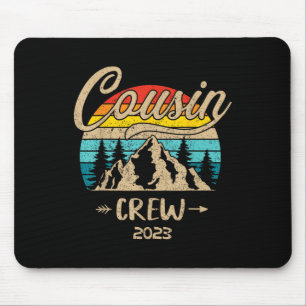Tapis De Souris Équipage de cousins 2023 Camping Réunion de famill