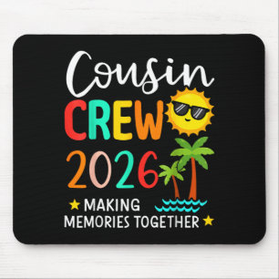Tapis De Souris Équipage de cousins 2026 Vacances d'été Plage Fami