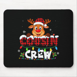 Tapis De Souris Équipage de Cousins Noël 2025 Famille Correspondan