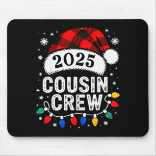 Tapis De Souris Équipage de cousins Noël 2025 Santa Enfants Famill