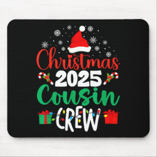 Tapis De Souris Équipage de cousins Noël 2025 Xmas Famille apparié