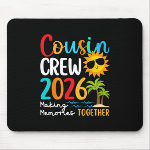 Tapis De Souris Équipage de cousins voyage en famille à la plage p