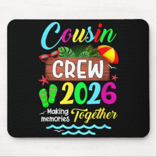 Tapis De Souris Équipage de cousins voyage en famille à la plage v