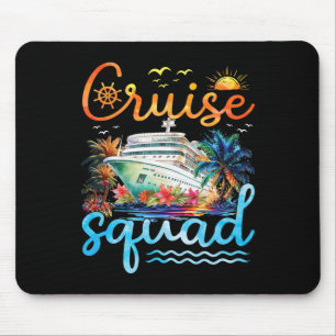 Tapis De Souris Équipage de croisière 2025 Groupe familial Croisiè