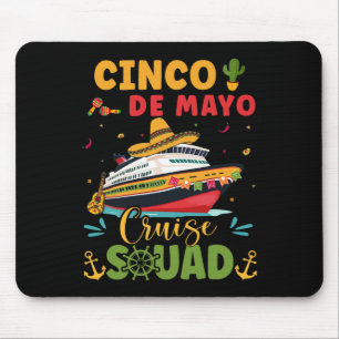 Tapis De Souris Équipage de Croisière Cinco De Mayo Mexique Voyage