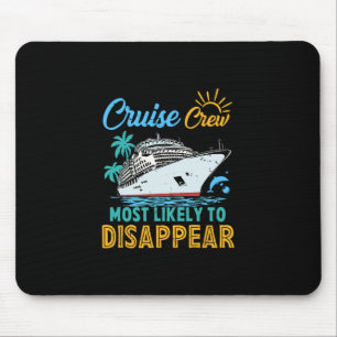Tapis De Souris Équipage de croisière familial drôle vintage le pl