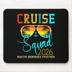 Tapis De Souris Équipage de la croisière 2026 Vacances d'été Fa as