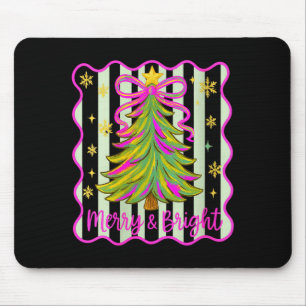 Tapis De Souris Équipage de Noël féminin joyeux et lumineux 2025 d
