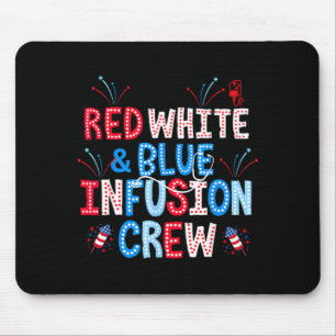 Tapis De Souris Équipage de perfusion Rouge Blanc Bleu Infirmière