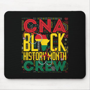 Tapis De Souris Équipage du Mois de l'Histoire des Noirs Cna Infir
