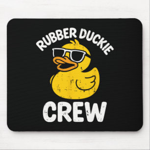 Tapis De Souris Équipage Rubber Duckie Drôle Canard Jaune Squad Co