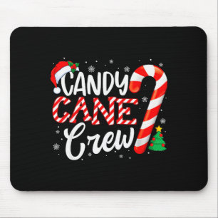 Tapis De Souris Équipe Bonbon de Noël Drôles de Pyjama de Noël Hom