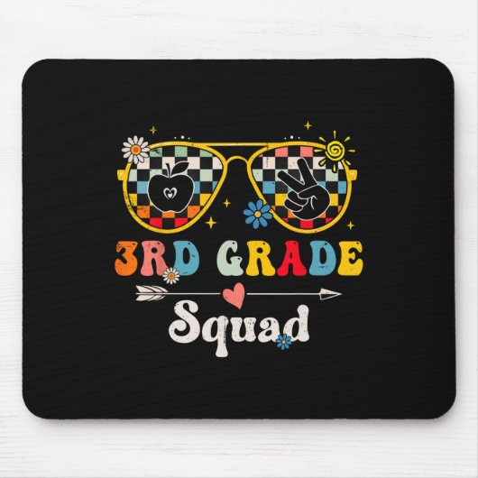 Tapis De Souris Équipe de 3e année Mignonne Prof Enseignant Élève (Devant)