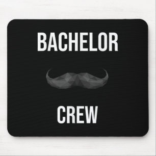 Tapis De Souris Équipe de Bachelor Hommes Marié Mariée Soirée Bach