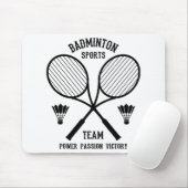 Tapis De Souris Équipe de badminton (Avec souris)