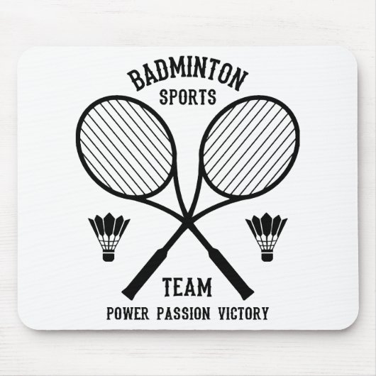 Tapis De Souris Équipe de badminton (Devant)