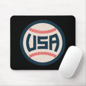 Tapis De Souris Équipe de baseball USA (Avec souris)