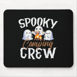 Tapis De Souris Équipe de camping éffrayante Halloween 2024 Campin