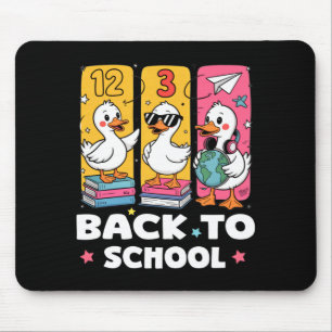 Tapis De Souris Équipe de canard drôle de l'école premier jour d'é