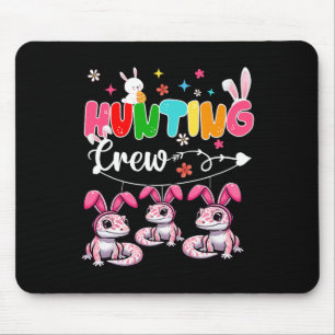 Tapis De Souris Équipe de chasse Trois Geckos de lapin de Pâques C