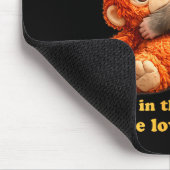 Tapis De Souris Équipe de coup de poing de bébé singe  (Coin)