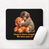 Tapis De Souris Équipe de coup de poing de bébé singe  (Avec souris)