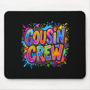 Tapis De Souris Équipe de cousins Famille assortie garçons filles 