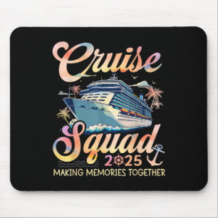 Tapis De Souris Équipe de croisière 2025 Groupe familial correspon