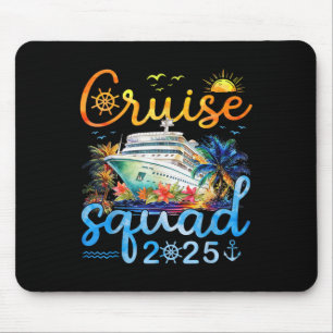 Tapis De Souris Équipe de croisière 2025 Groupe familial correspon