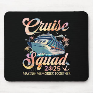 Tapis De Souris Équipe de croisière 2025 Groupe familial correspon