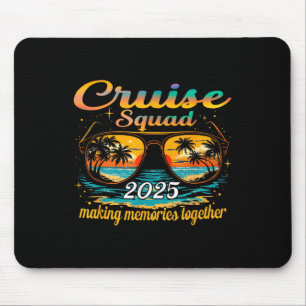 Tapis De Souris Équipe de croisière 2025 Groupe familial correspon