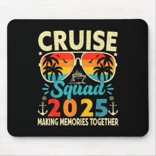 Tapis De Souris Équipe de croisière 2025 Voyage d'été Groupe de vo