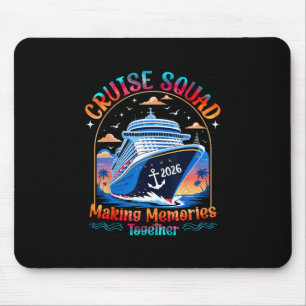 Tapis De Souris Équipe de croisière 2026 Groupe familial correspon