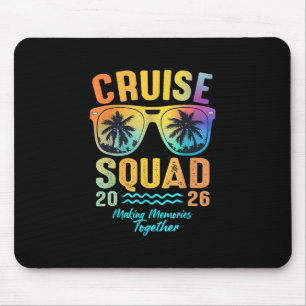 Tapis De Souris Équipe de croisière 2026 Voyage de vacances en fam