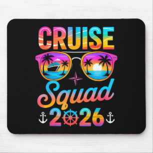 Tapis De Souris Équipe de croisière 2026 Voyage d'été en famille