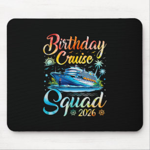 Tapis De Souris Équipe de croisière d'anniversaire 2026 Croisière 