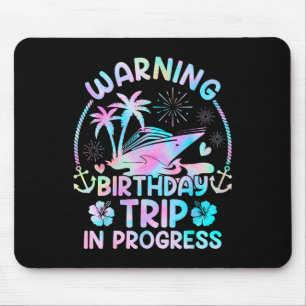Tapis De Souris Équipe de croisière d'anniversaire créant des souv