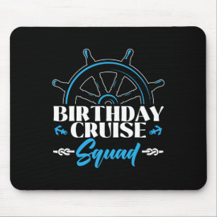 Tapis De Souris Équipe de croisière d'anniversaire Croisière Batea