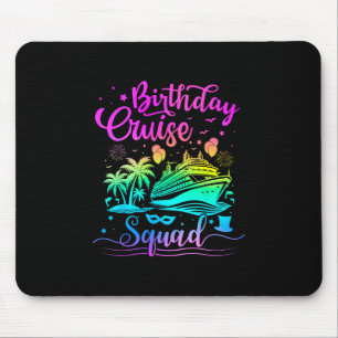 Tapis De Souris Équipe de croisière d'anniversaire tenue assortie