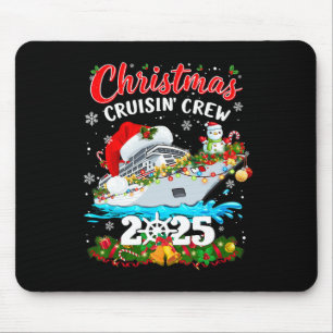 Tapis De Souris Équipe de croisière de Noël 2025 Croisière familia