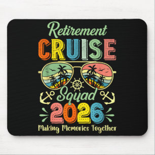 Tapis De Souris Équipe de croisière de retraite vintage 2026 Crois