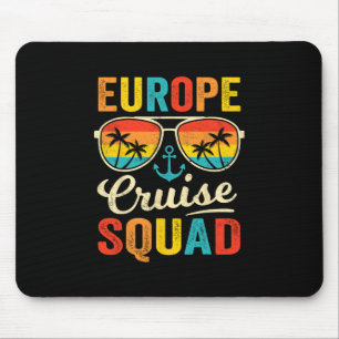 Tapis De Souris Équipe de Croisière en Europe 2025 Famille Corresp