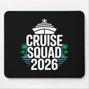 Tapis De Souris Équipe de croisière nautique 2026 Famille drôle as