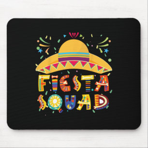 Tapis De Souris Équipe de fête Mexique Fête Taco Guitare Cinco De