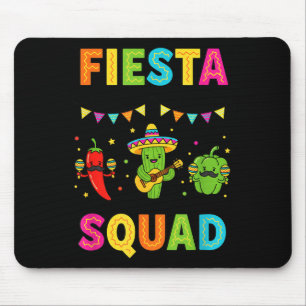 Tapis De Souris Équipe de fiesta cactus mignon piment poivron doux