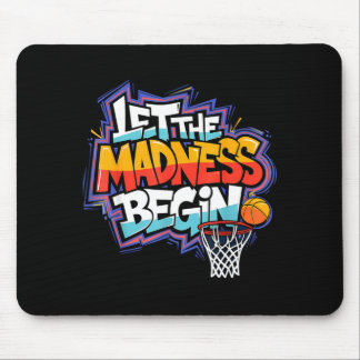 Tapis De Souris Équipe de graffiti de basket-ball début de mars fo