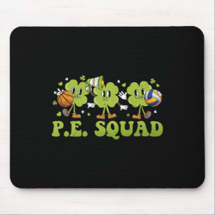 Tapis De Souris Équipe de gym St Patricks Day Trèfle Éducation Phy