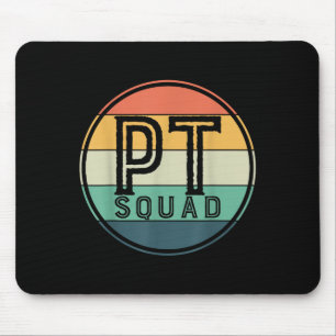 Tapis De Souris Équipe de kinésithérapie rétro Pt Squad