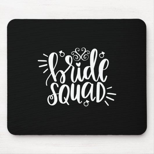 Tapis De Souris Équipe de la mariée mariage (Devant)