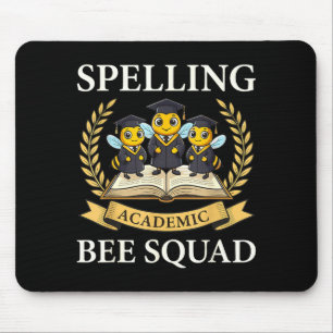 Tapis De Souris Équipe de l'orthographe académique abeille escouad